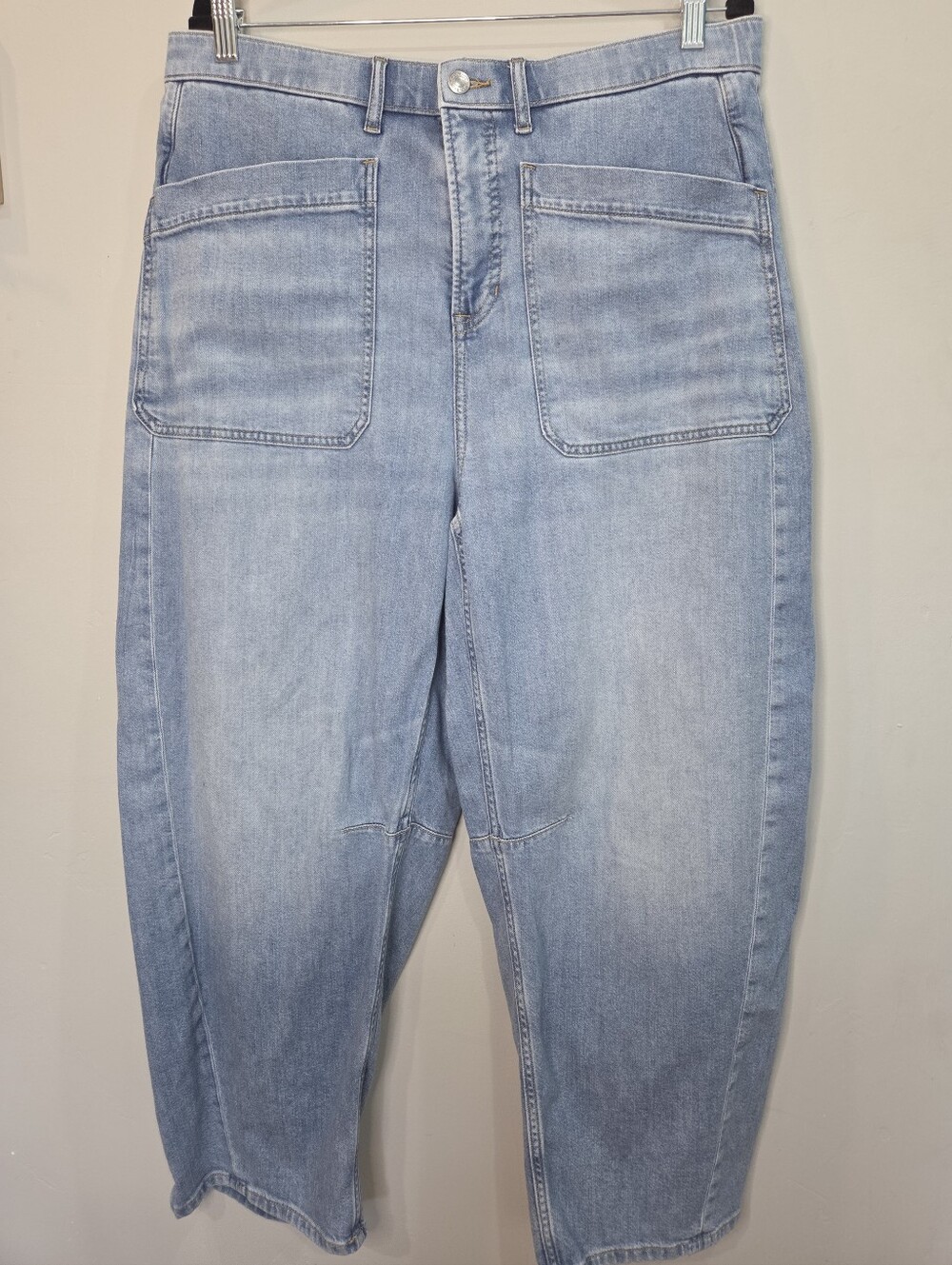 Spanx SPANXsupersmoot Authentic 360 Lightweight Utility Barrel Leg Jeans Size XL